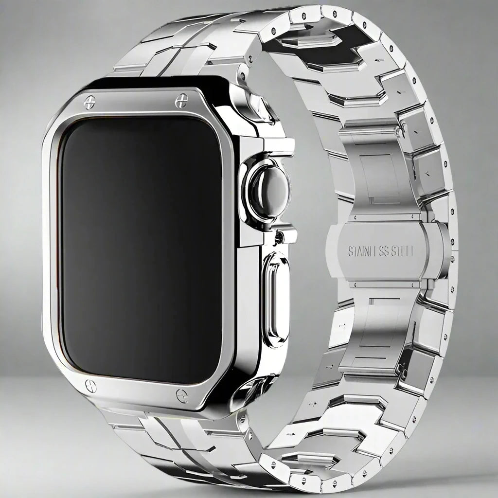 TitaniumGuard™ Infinity Series – Band & Case for Apple Watch
