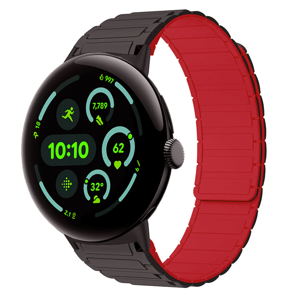 MagnoFlex™ Sport Band for Google Pixel Watch 3 & 4 (45mm) – Magnetic Silicone Performance Strap