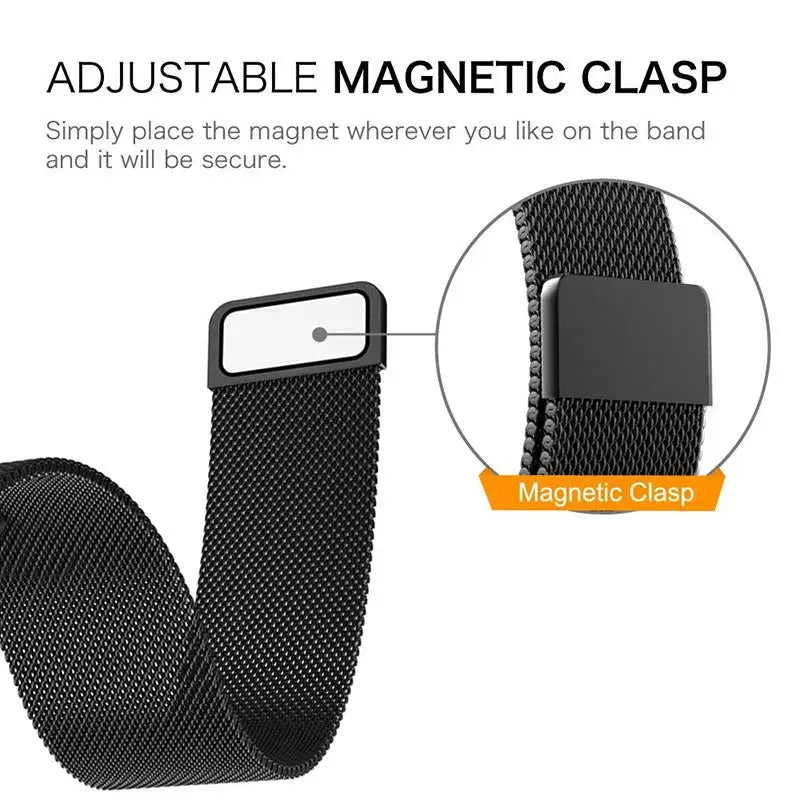 18mm 20mm 22mm Metal Strap For Garmin Vivoactive 3 4 4s Band Watch Venu 2 2s 3s SQ Forerunner 645 Bracelet Milanese Loop Pinnacle Luxuries