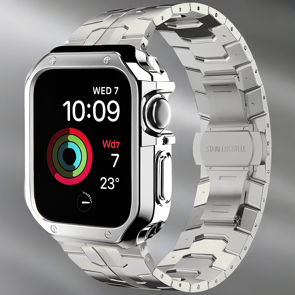 TitaniumGuard™ Ascend Series – Titanium Band & Protective Case for Apple Watch Ultra & Series 11/10/9/8/7