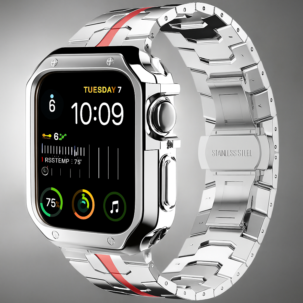 TitaniumGuard™ Ascend Series – Titanium Band & Protective Case for Apple Watch Ultra & Series 11/10/9/8/7