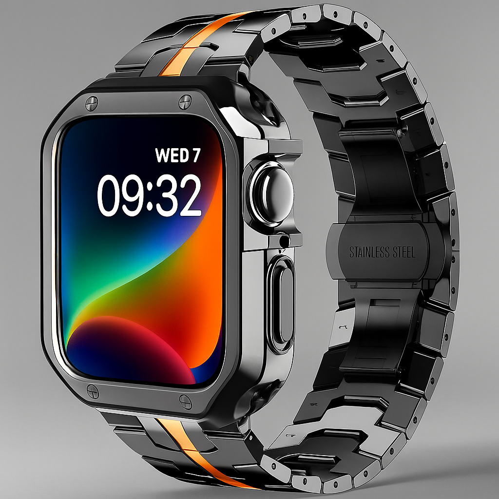 TitaniumGuard™ Ascend Series – Titanium Band & Protective Case for Apple Watch Ultra & Series 11/10/9/8/7