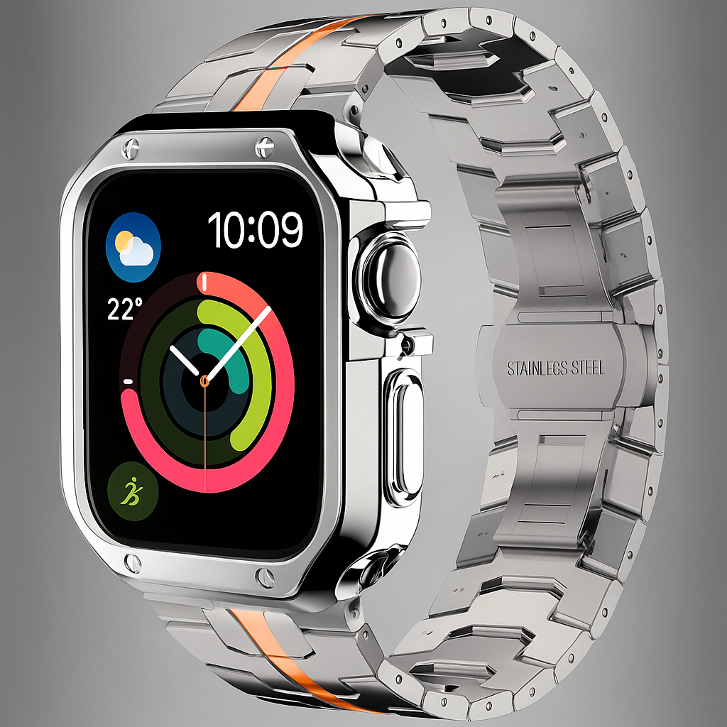 Infinity Ascend™ Series — Titanium Band & Armor Case for Apple Watch