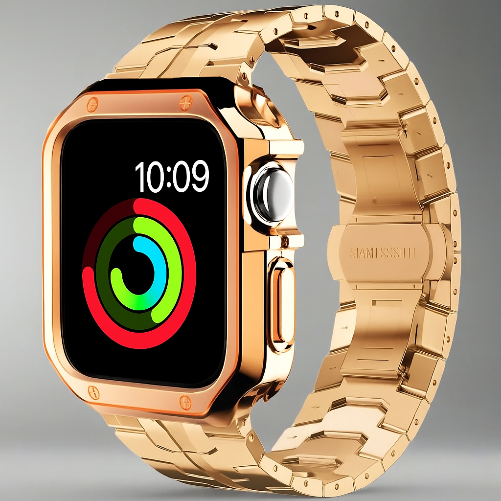 TitaniumGuard™ Prime Armor Set – Titanium Band & Protective Case for Apple Watch Ultra 3/2/1, Series 11/10/9/8, SE & All Models