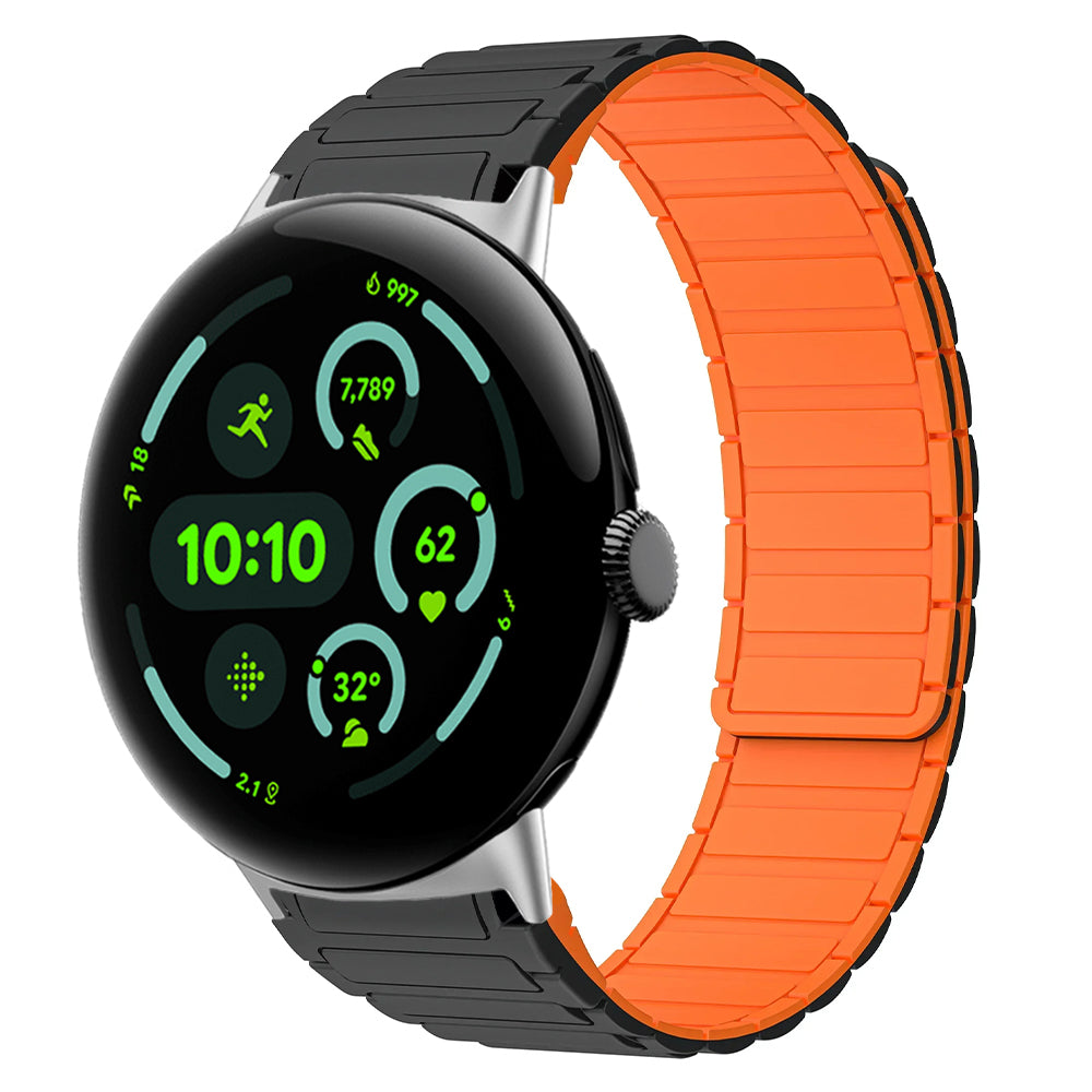 MagnoFlex™ Sport Band for Google Pixel Watch 3 & 4 (45mm) – Magnetic Silicone Performance Strap