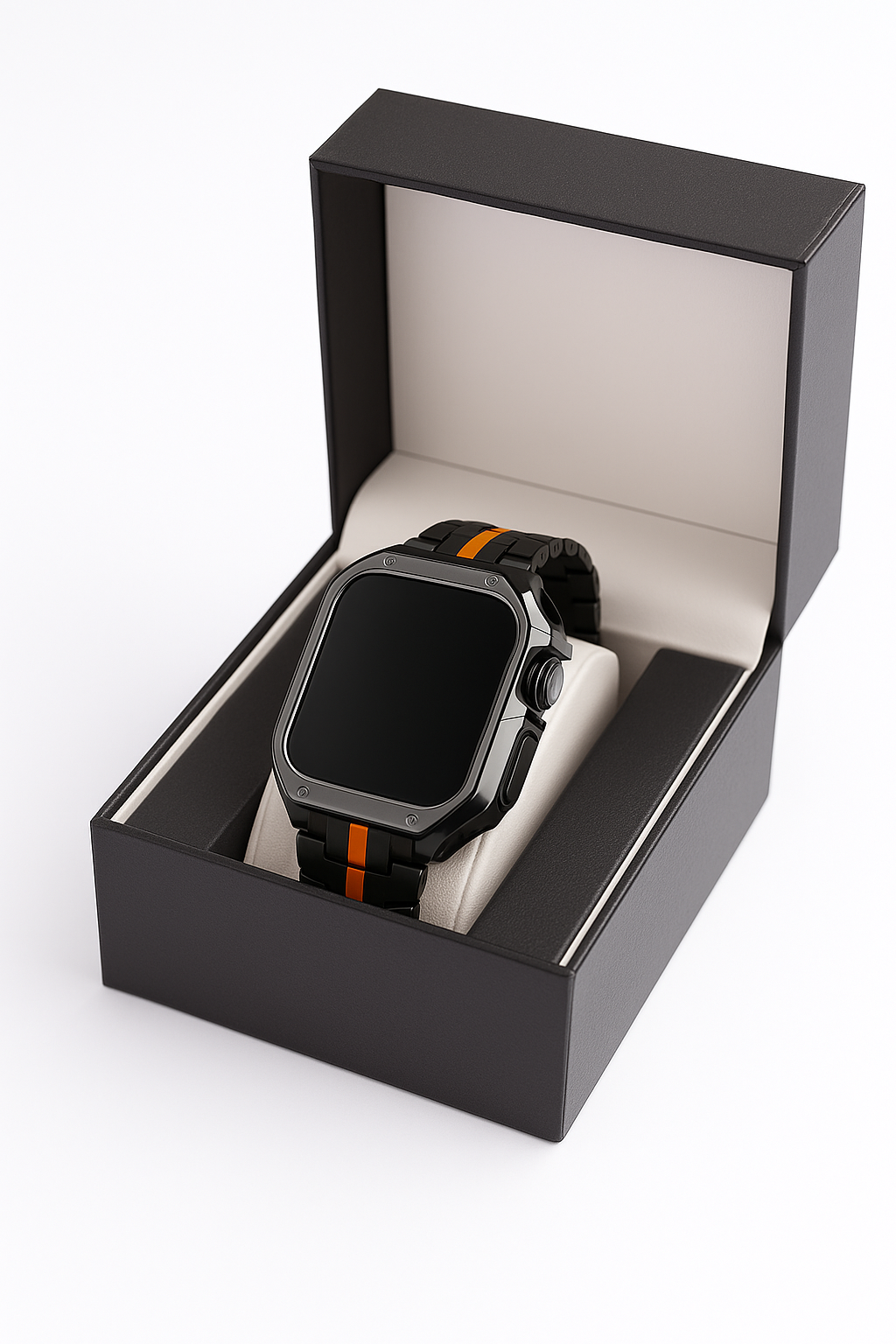 TitanEdge Prestige Set – Titanium Band & Case for Apple Watch with Signature Display Box