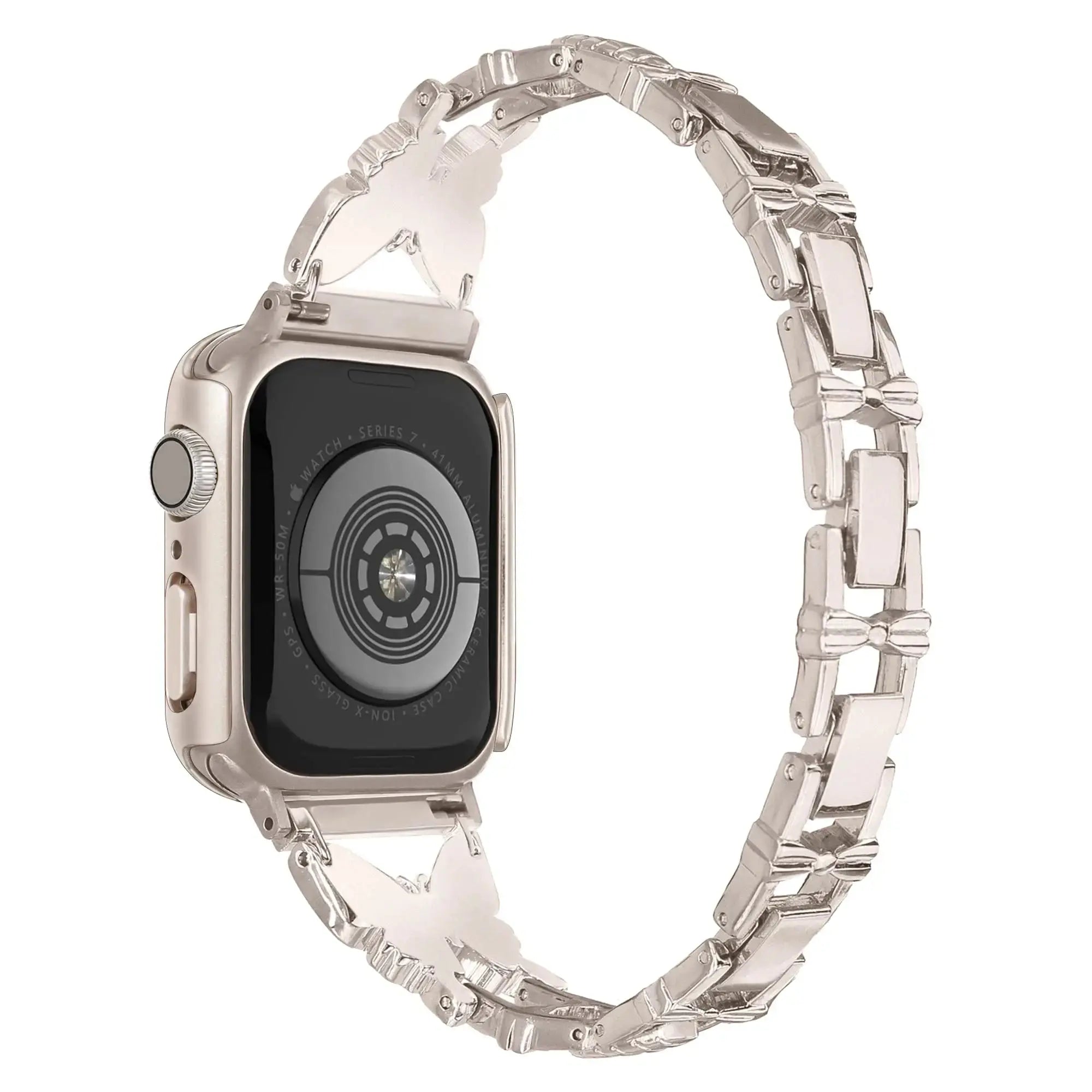 Diamond Butterfly for Apple Watch band 40mm 44mm 41mm 49mm 45mm 38mm Metal Bracelet iWatch series se 6 3 4 5 Ultra 2 8 9 strap Pinnacle Luxuries