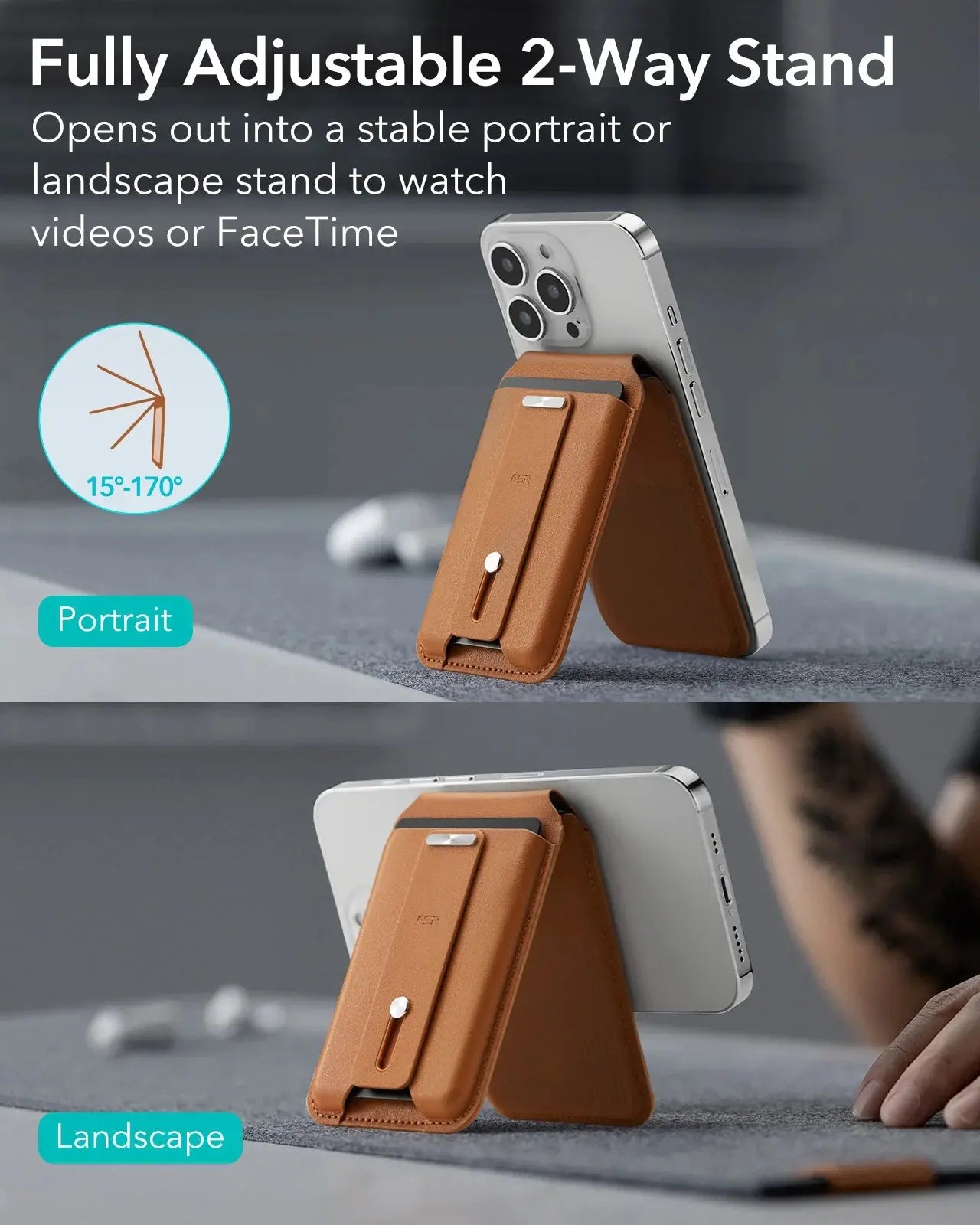 ESR Magsafe Wallet for iPhone 15 Pro Max Card Stand for iPhone 14 15 Smart Geo Wallet MagSafe Card Storage for iPhone 12 13 Pro Pinnacle Luxuries