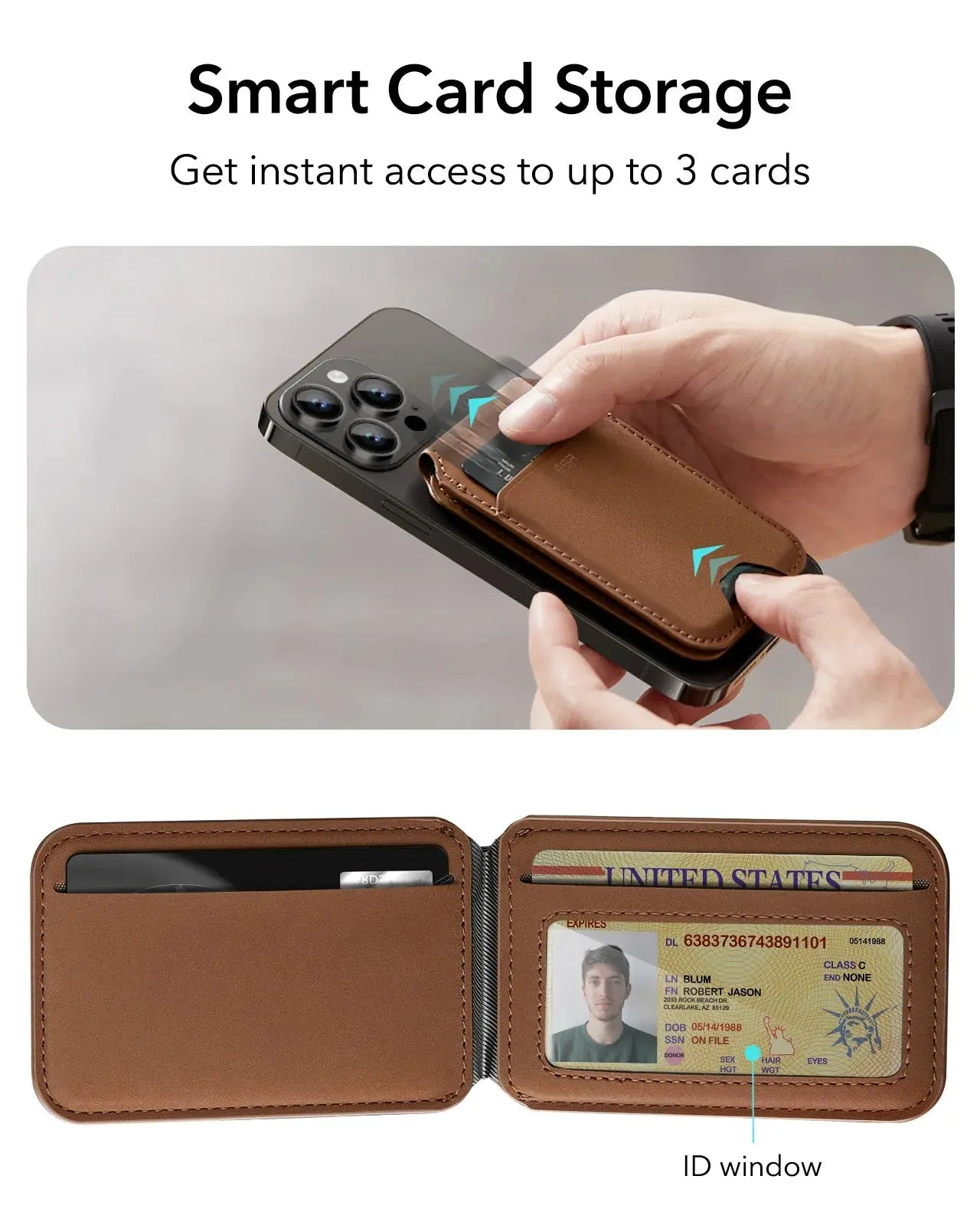 ESR for iPhone 15 14 Vegan Leather Magsafe Wallet Stand Case for iPhone 13 12 Pro Max Cartera Magsafe for iPhone 14 Pro Leather Pinnacle Luxuries