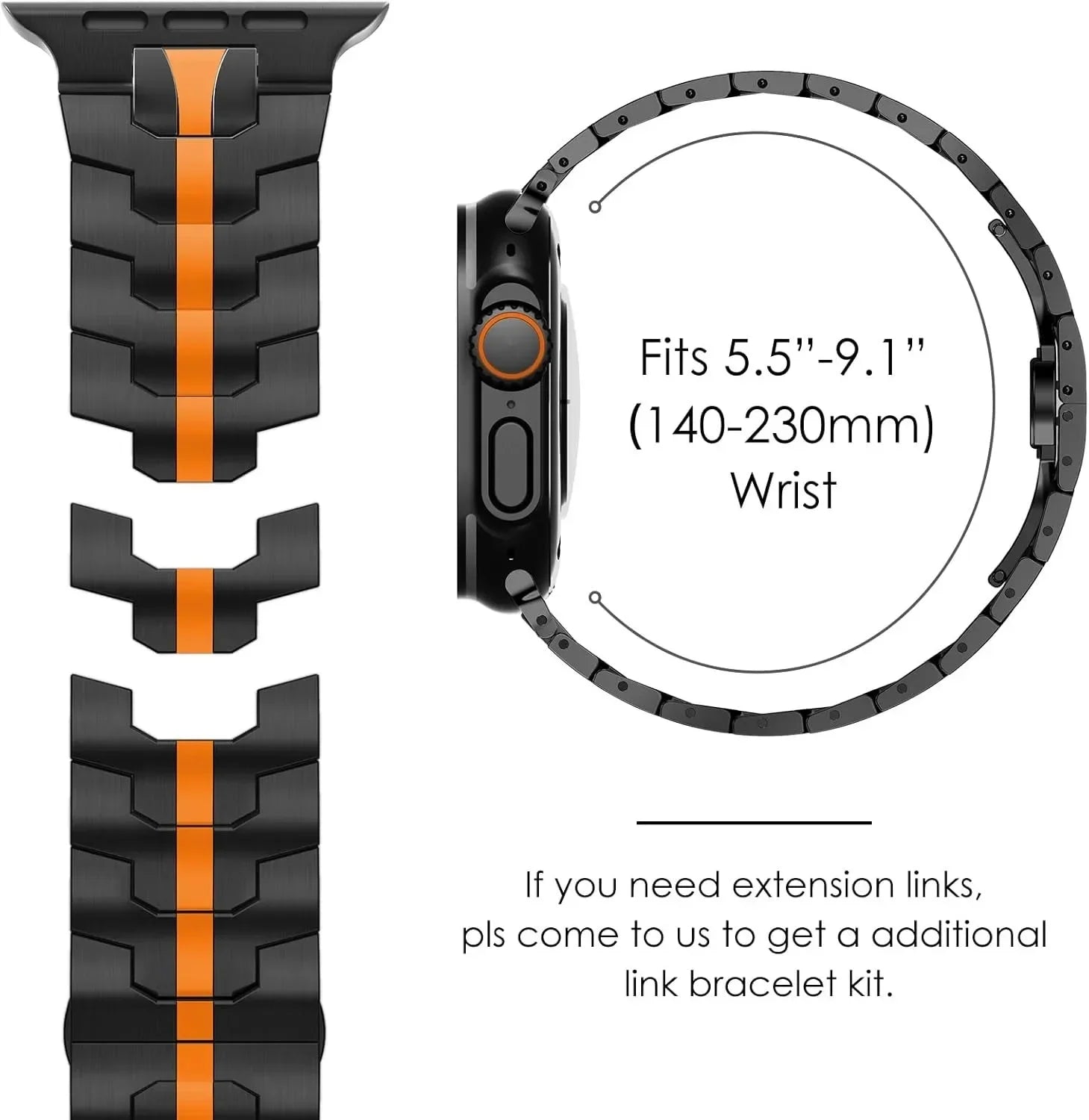 ApexShield™ Titanium & Steel Armor Case for Apple Watch