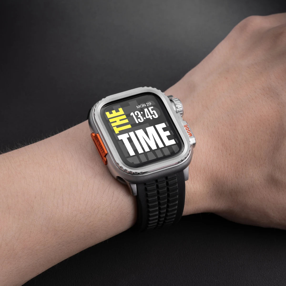 TitanGuard™ Elite Titanium Armor Set — Band + Case for Apple Watch Ultra & Series 11–6