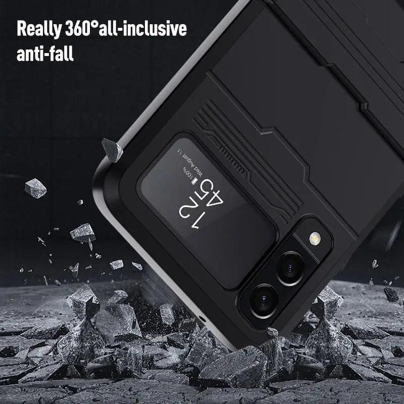 Pinnacle Shockproof Kickstand Case For Samsung Galaxy Z Flip 4 - Pinnacle Luxuries