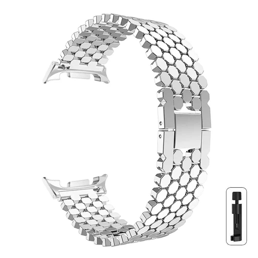 SnapFlex™ Stainless Steel Band for Samsung Galaxy Watch 8, Watch 8 Classic, and Galaxy Ultra 47mm (2025 Edition)