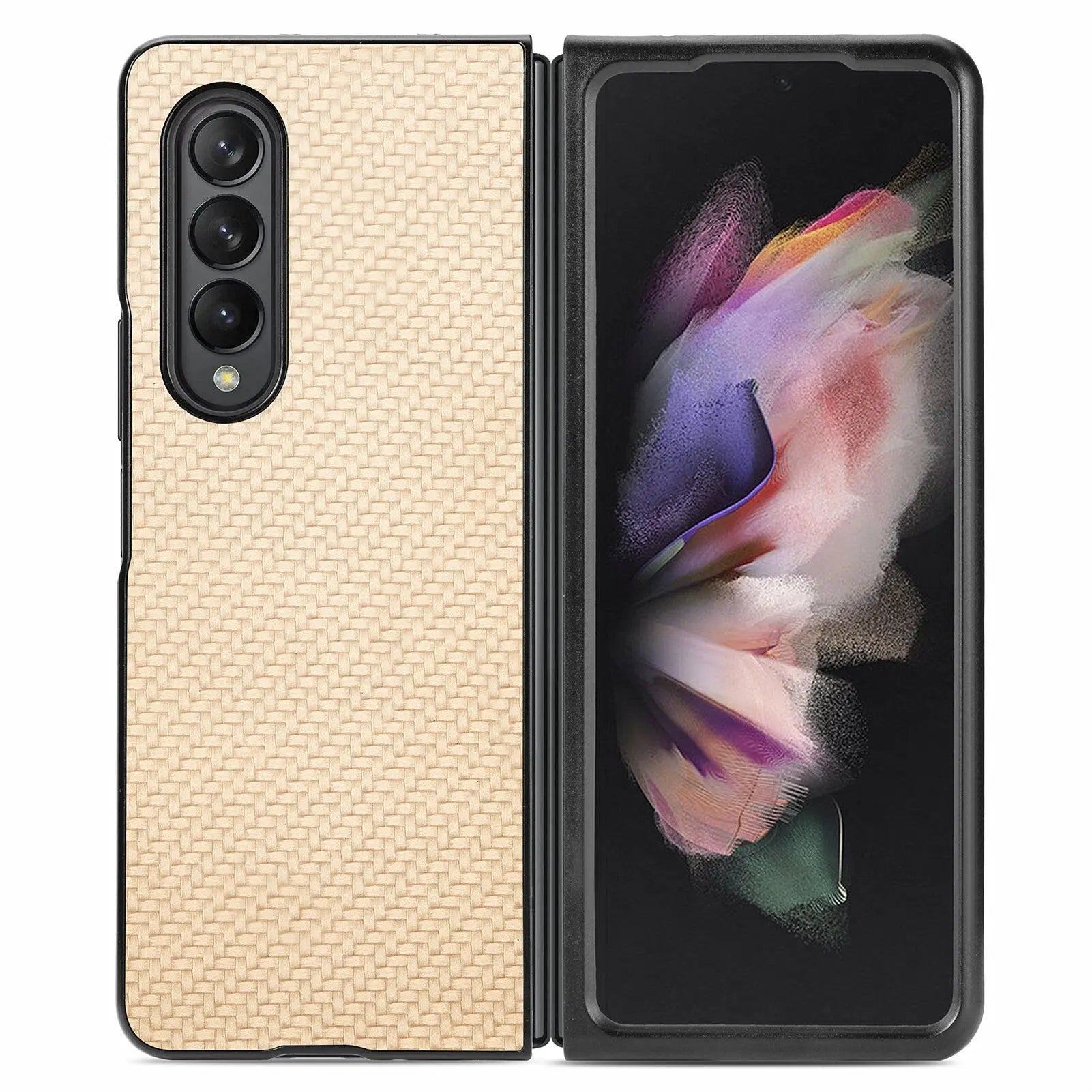 Pinnacle Carbon Fiber Case For Samsung Galaxy Z Fold 4 Fold 3 - Pinnacle Luxuries