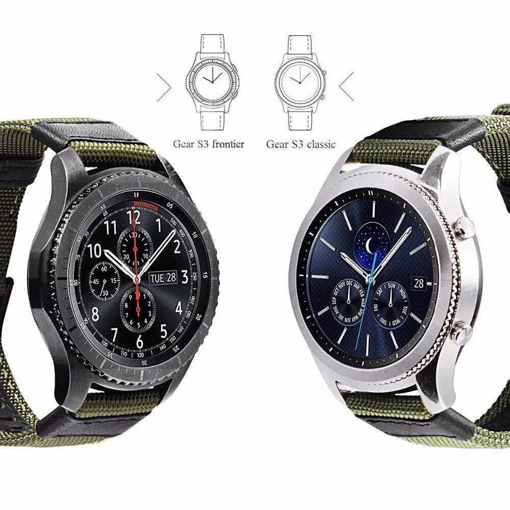 Nylon Strap For Samsung Galaxy watch 3 4 5 pro 46mm band 22mm 20mm Watch Woven Nylon Band for Amazfit Band 20mm 22mm Wristband Pinnacle Luxuries