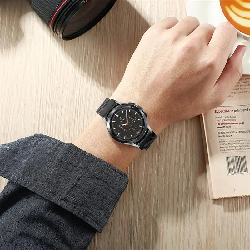Stainless Steel Mesh Magnetic Loop Band For Samsung Galaxy Watch 4 5 - Pinnacle Luxuries