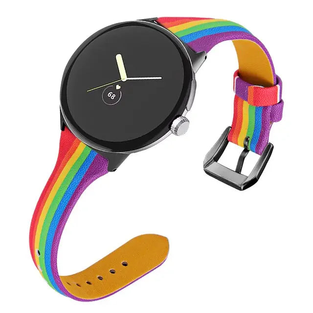 Pinnacle Slim Modern Leather Loop Band For Pixel Watch - Pinnacle Luxuries