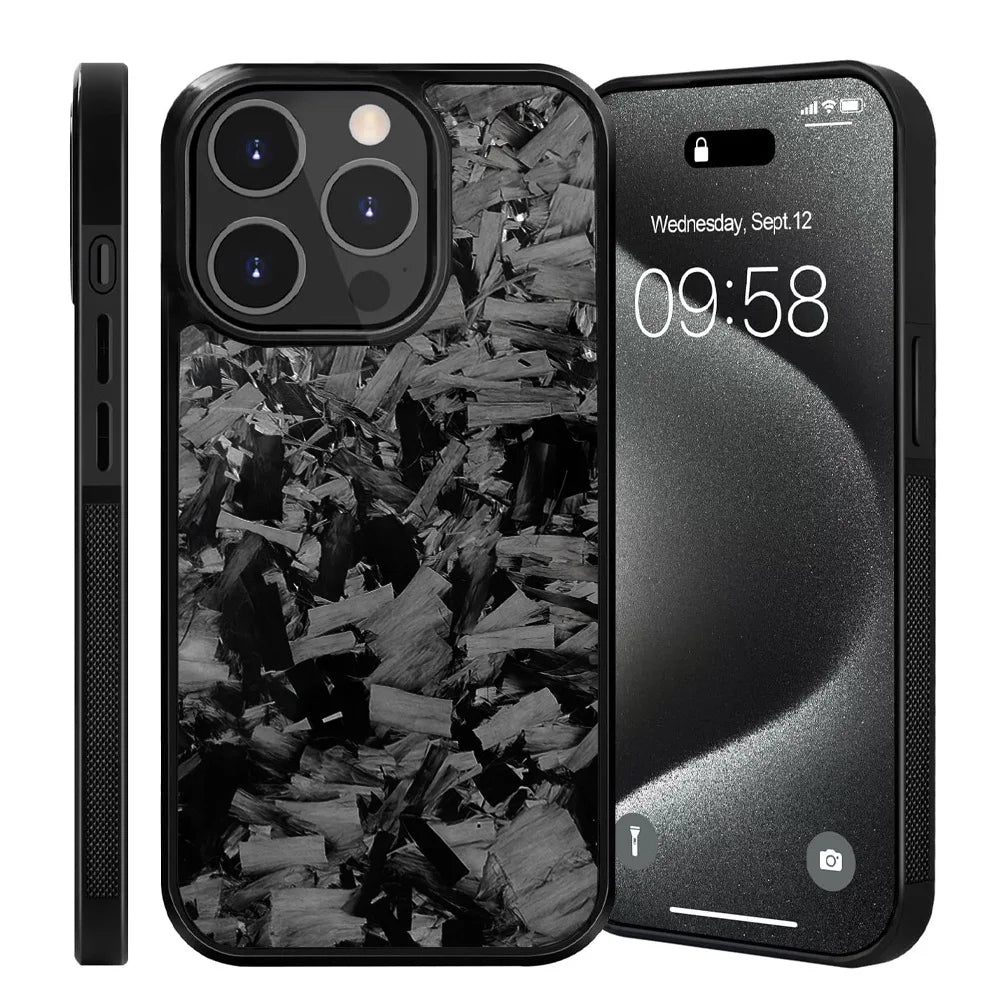 Forged Carbon Apex – Ultra-Premium Carbon Fiber Case for iPhone 15 & 16 | Modern Defense with Mirror-Like Finish