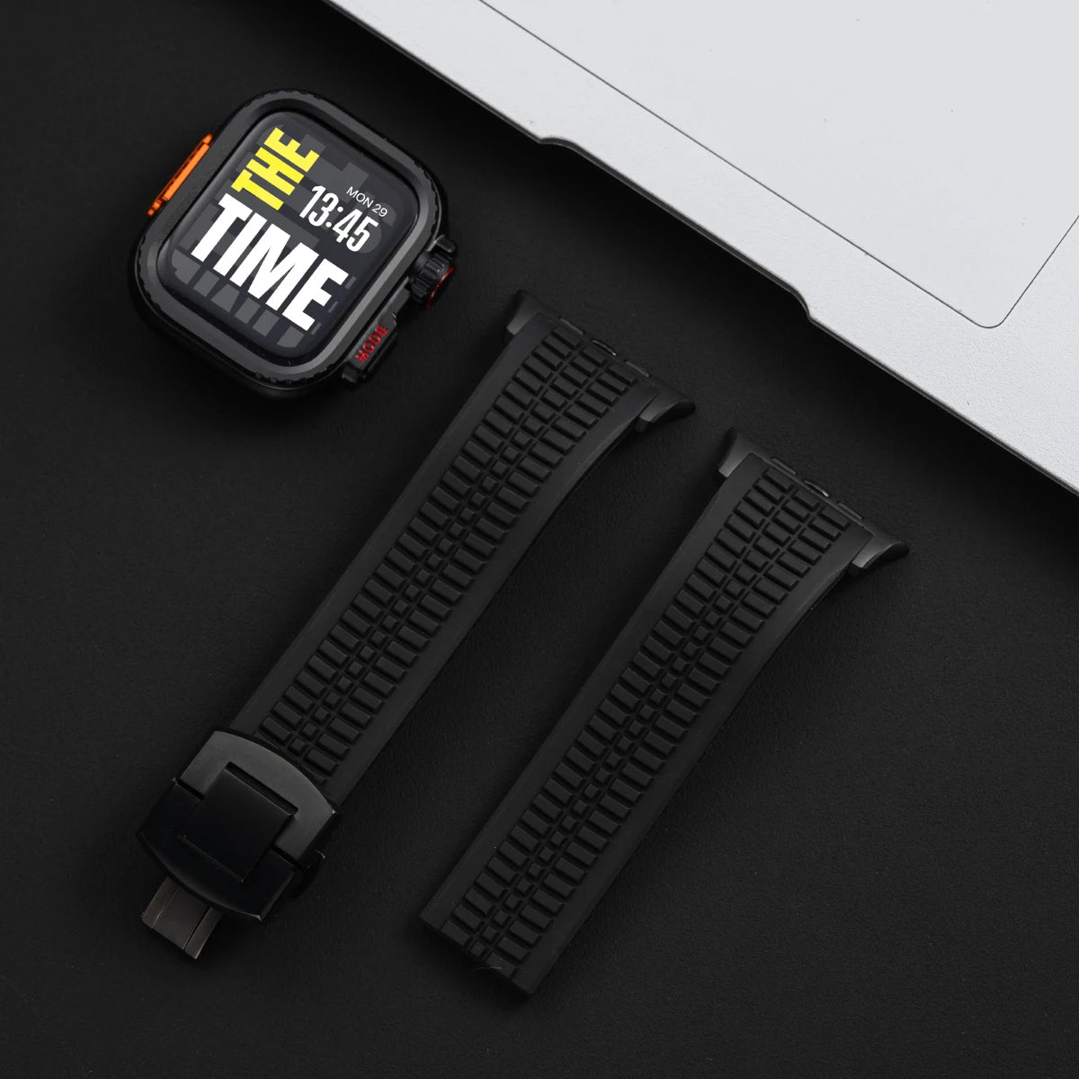 TitanGuard™ Elite Titanium Armor Set — Band + Case for Apple Watch Ultra & Series 11–6