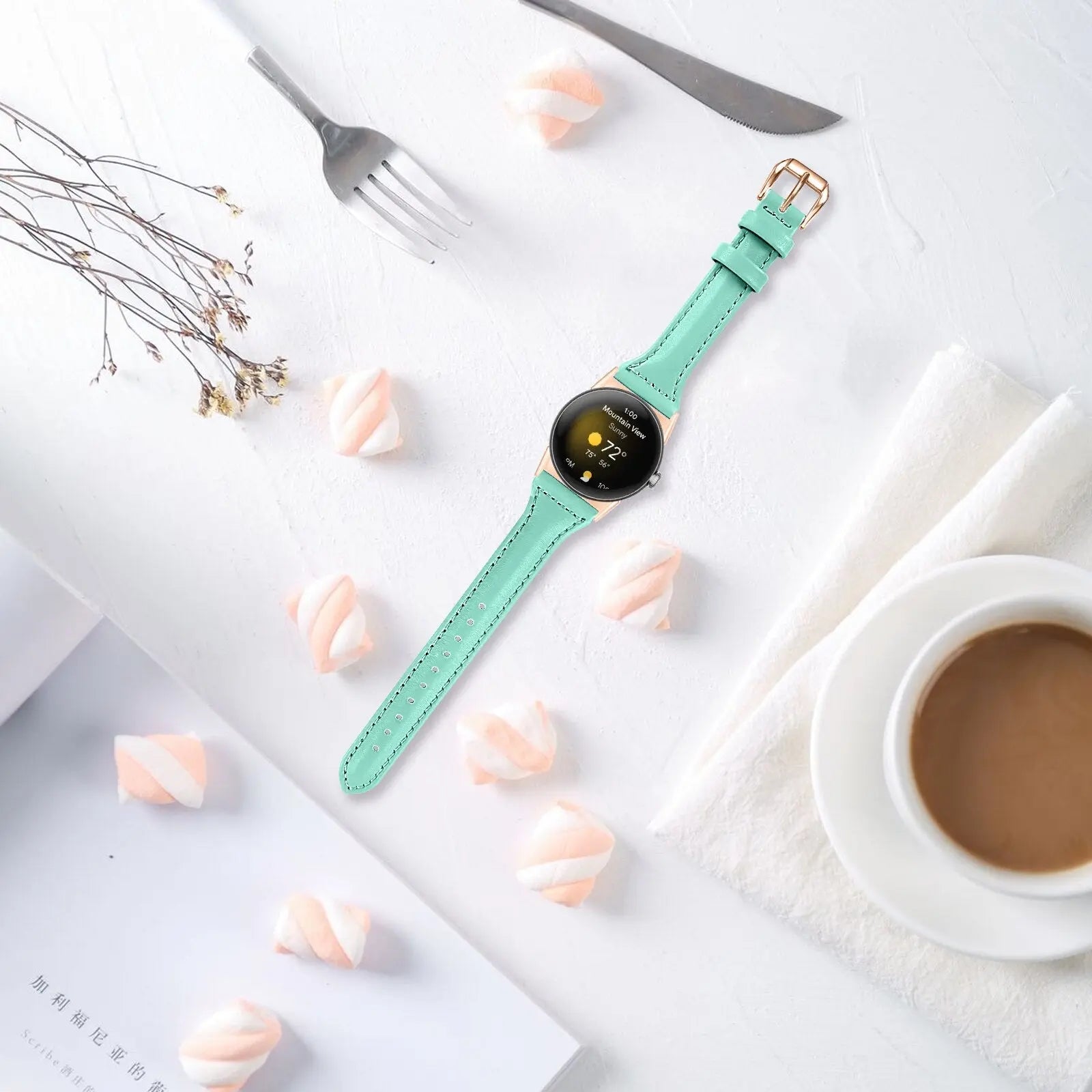 Pinnacle Slim Modern Leather Loop Band For Pixel Watch - Pinnacle Luxuries