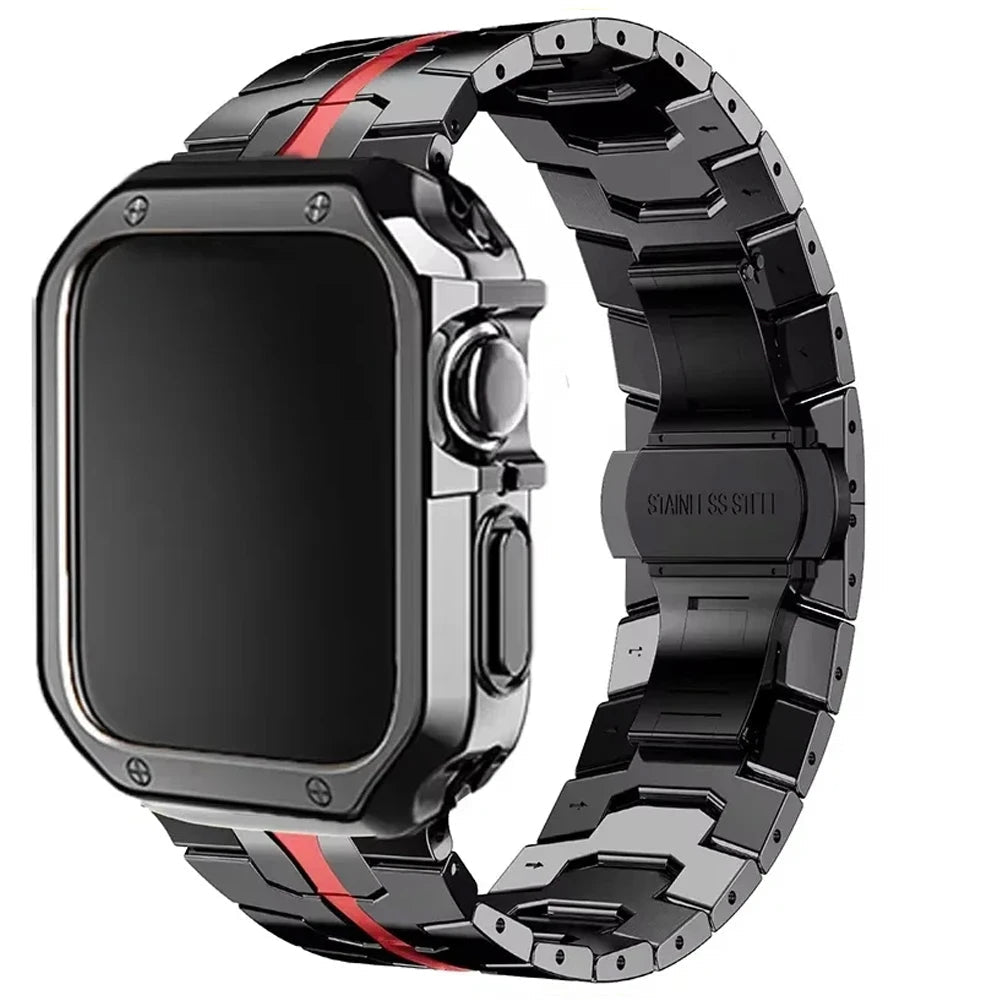 ApexShield™ Titanium & Steel Armor Case for Apple Watch