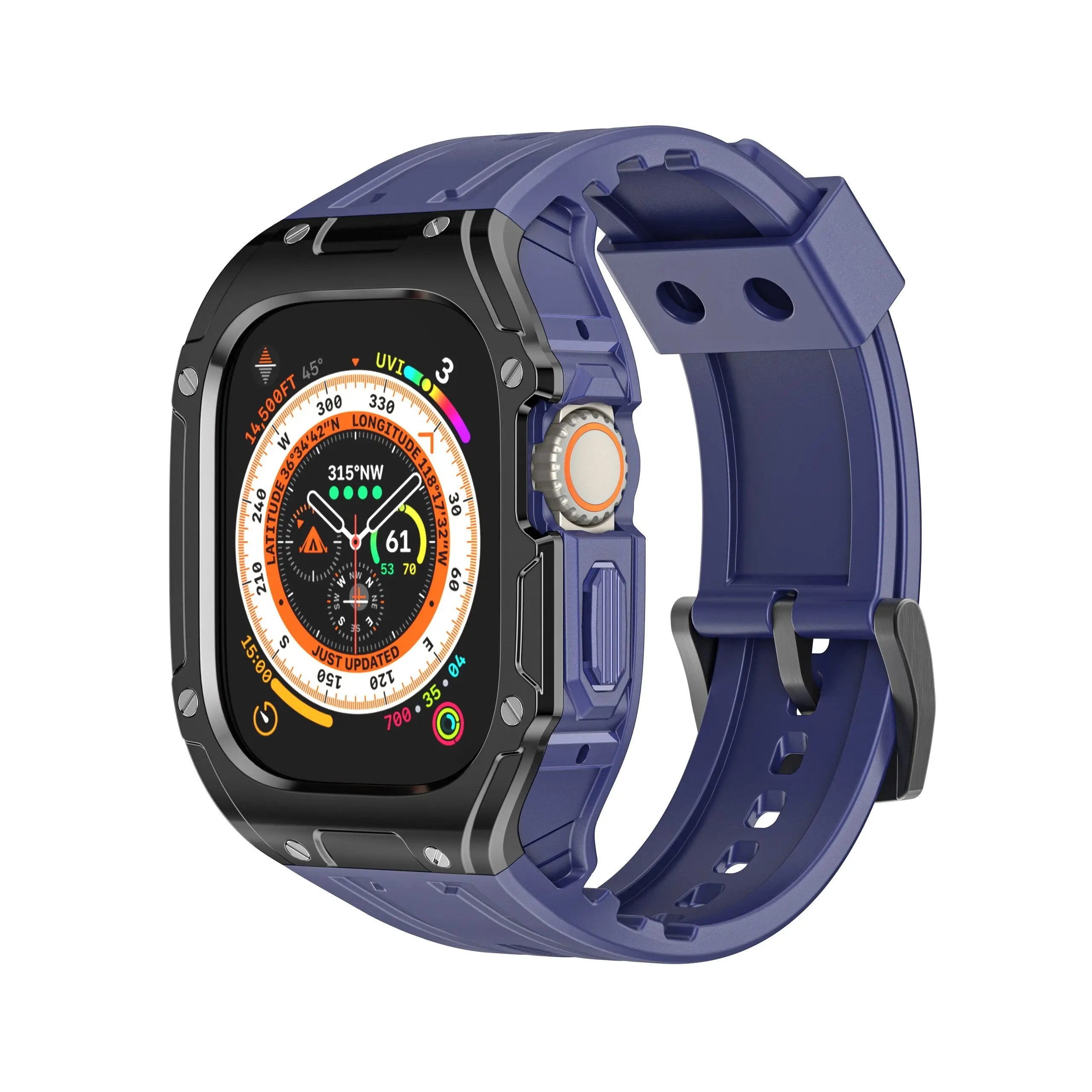 Case+Strap For Apple Watch Ultra 49mm Modification Kit For iWatch Series 8 Ultra 49mm Steel Buckle Refit Mod Sports Watch Band Pinnacle Luxuries