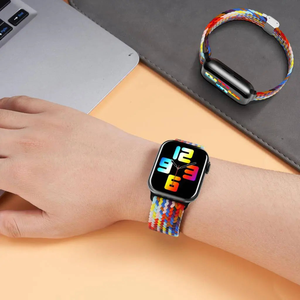 Nylon Braided Loop Band For Apple Watch - Pinnacle Luxuries