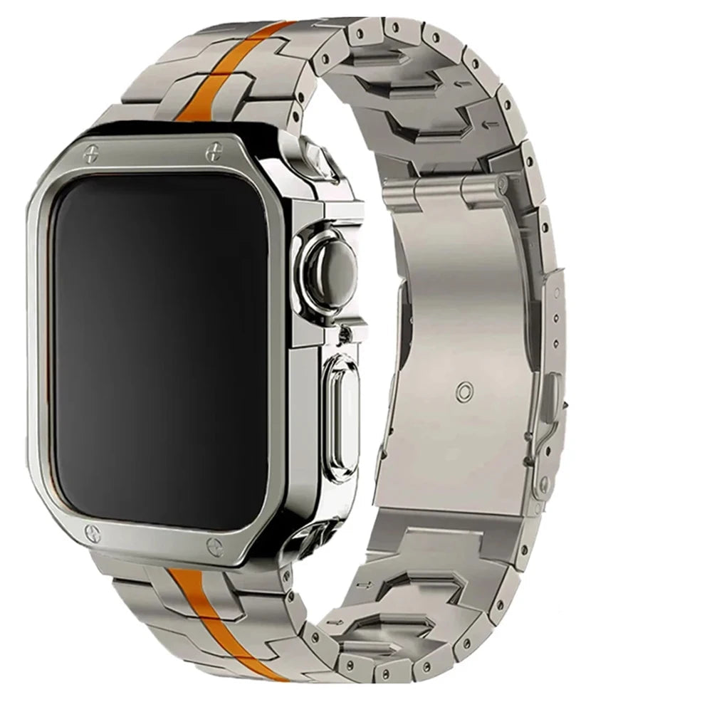 TitanEdge Prestige Set – Titanium Band & Case for Apple Watch with Signature Display Box