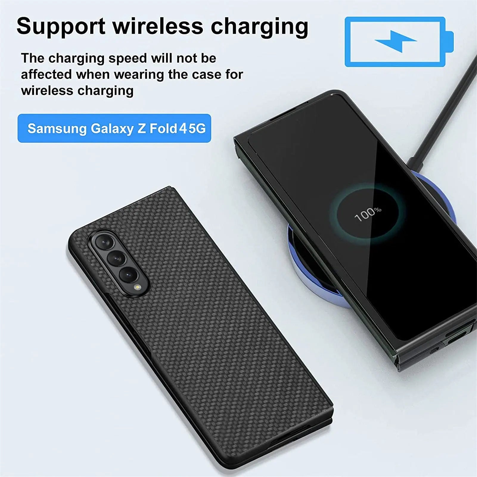Pinnacle Carbon Fiber Case For Samsung Galaxy Z Fold 4 Fold 3 - Pinnacle Luxuries