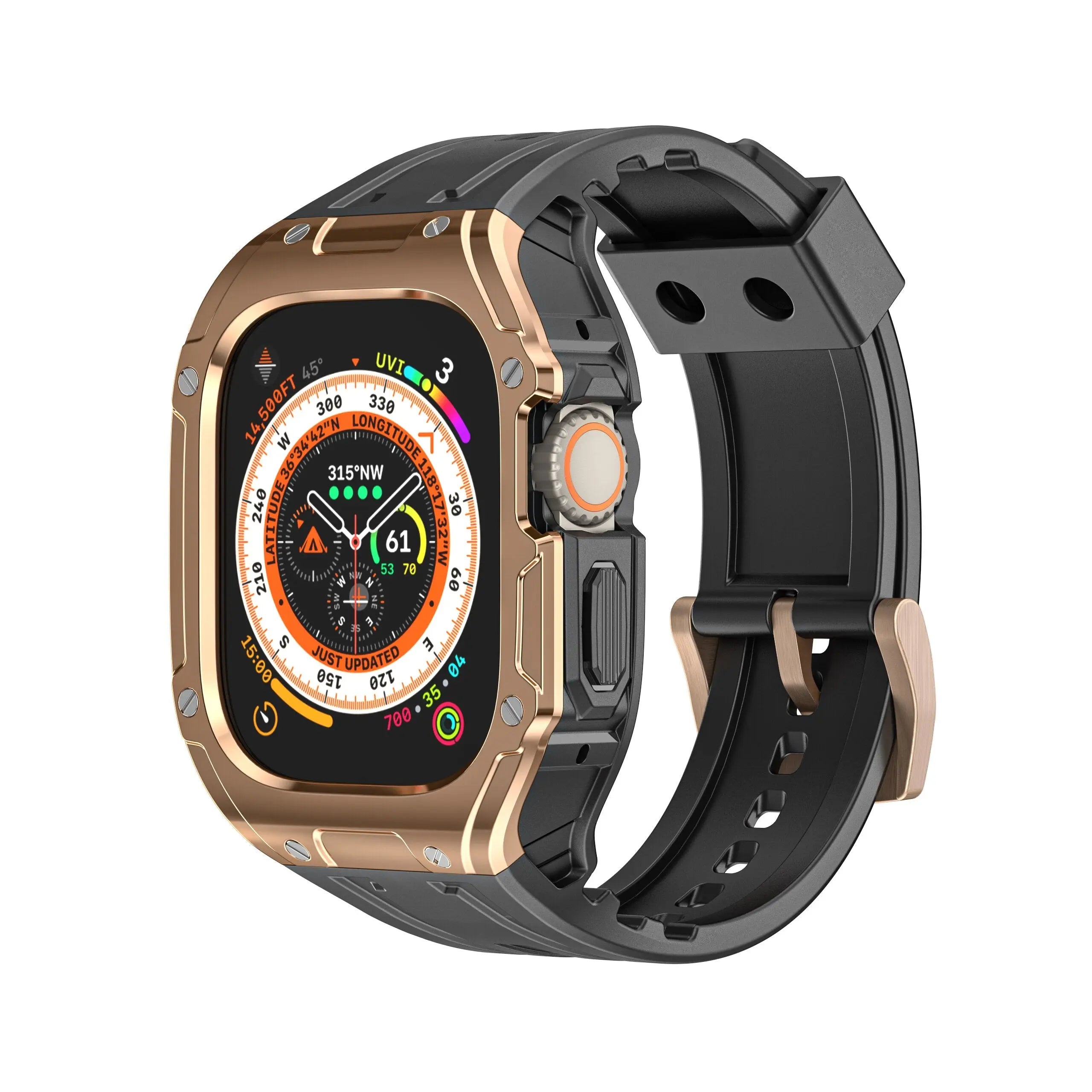 Case+Strap For Apple Watch Ultra 49mm Modification Kit For iWatch Series 8 Ultra 49mm Steel Buckle Refit Mod Sports Watch Band Pinnacle Luxuries