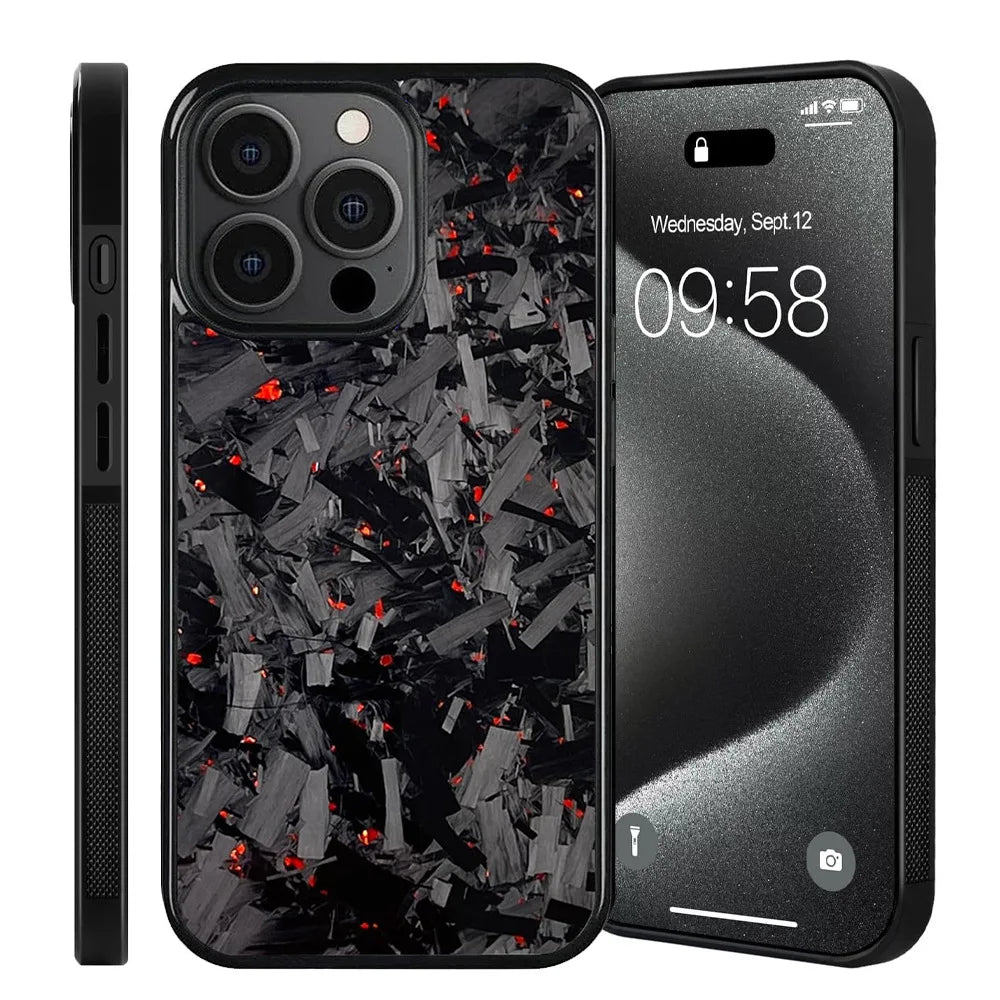 Forged Carbon Apex – Ultra-Premium Carbon Fiber Case for iPhone 15 & 16 | Modern Defense with Mirror-Like Finish