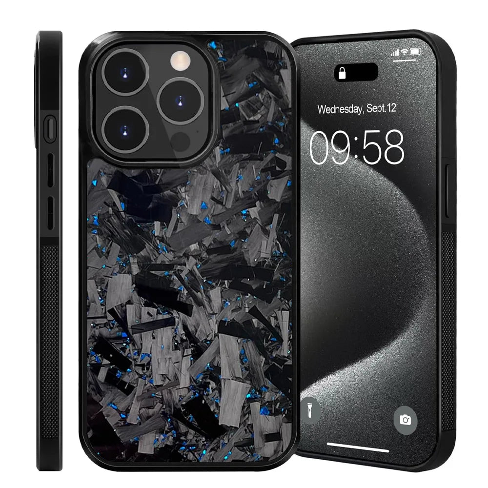 Forged Carbon Elite – Real Carbon Fiber Case for iPhone 13 & 14 | Sleek Minimalism. Tactical Strength.