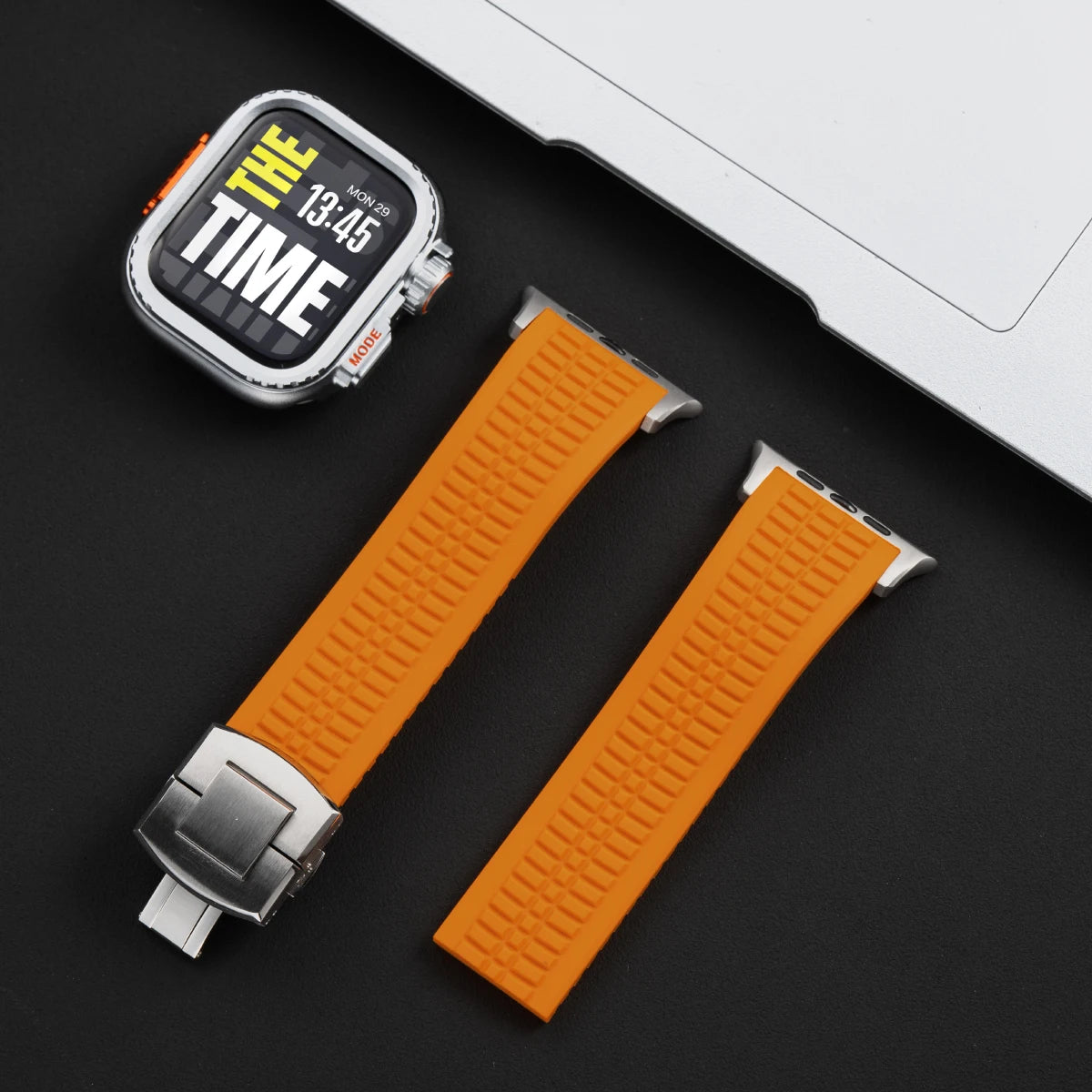 TitanGuard™ Elite Titanium Armor Set — Band + Case for Apple Watch Ultra & Series 11–6