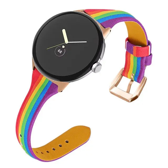 Pinnacle Slim Modern Leather Loop Band For Pixel Watch - Pinnacle Luxuries