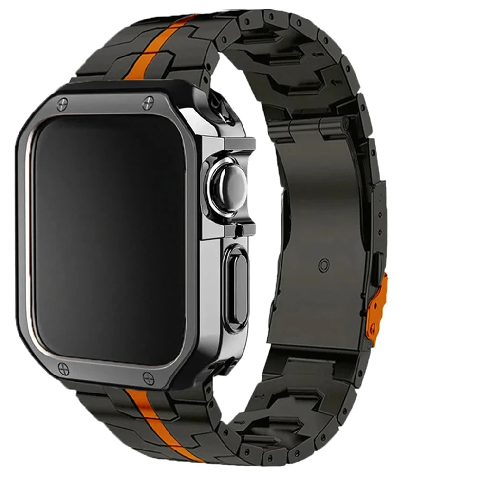 TitanEdge Prestige Set – Titanium Band & Case for Apple Watch with Signature Display Box
