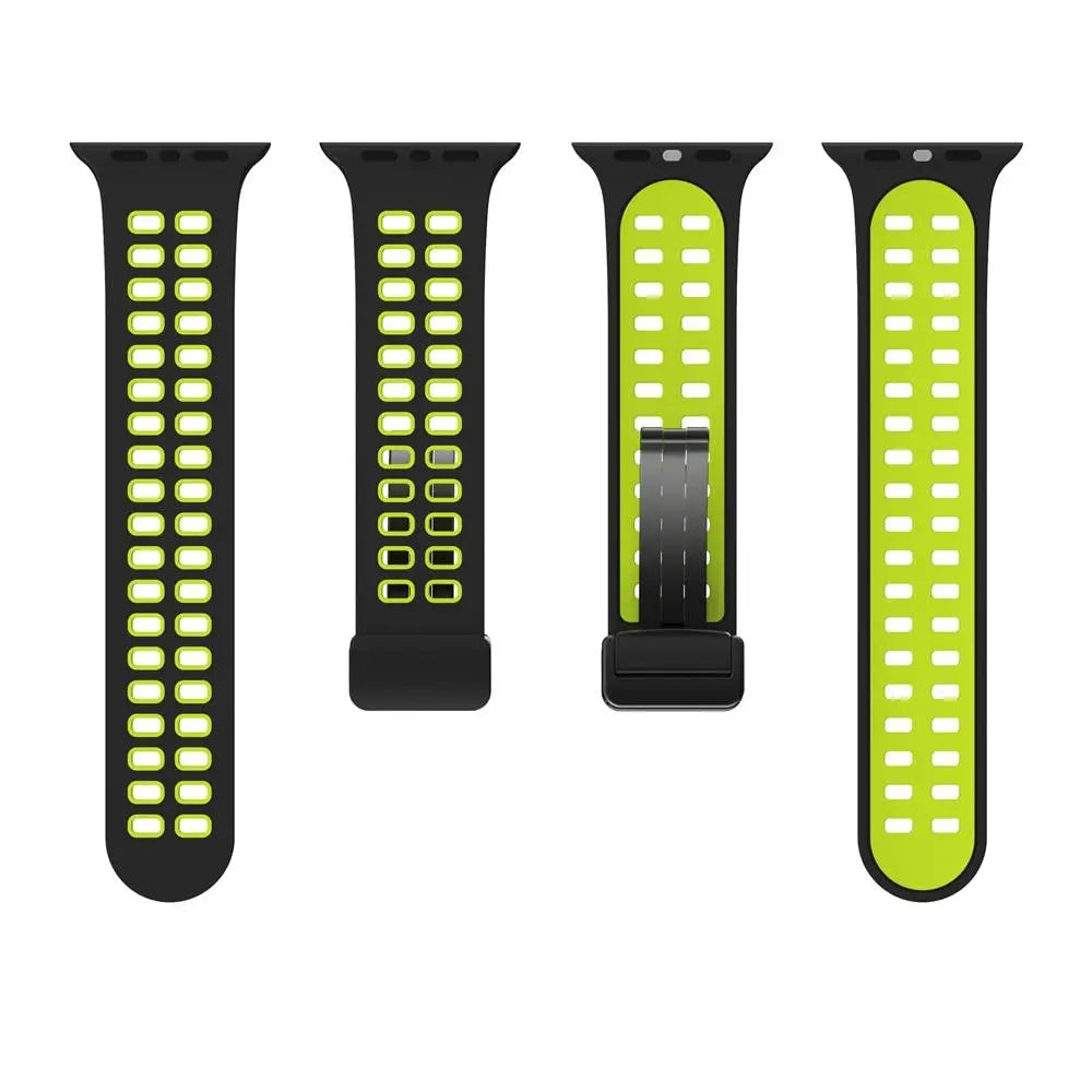 MagSport Silicone Band: Magnetic Metal Buckle Sport Band for Apple Watch - Pinnacle Luxuries