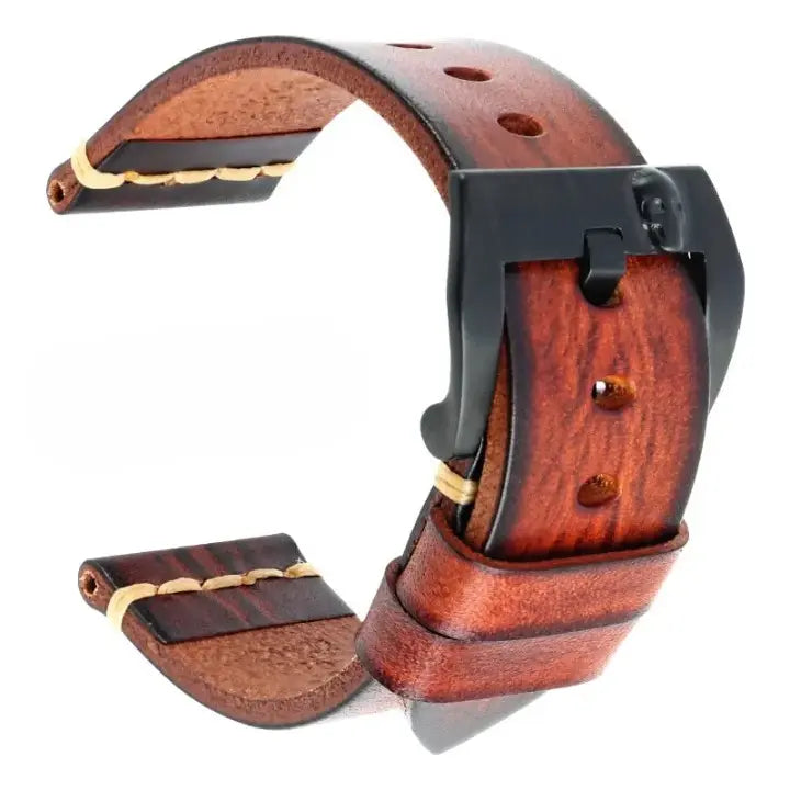 Vintage Italian Cow Leather Band For Samsung Galaxy Watch Pinnacle Luxuries