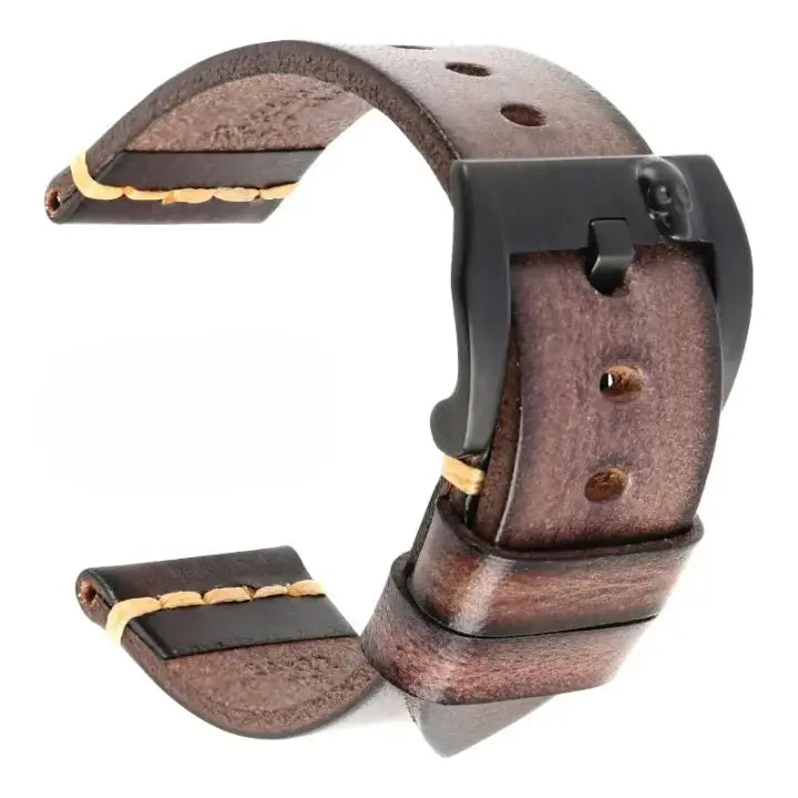 Vintage Italian Cow Leather Band For Samsung Galaxy Watch Pinnacle Luxuries