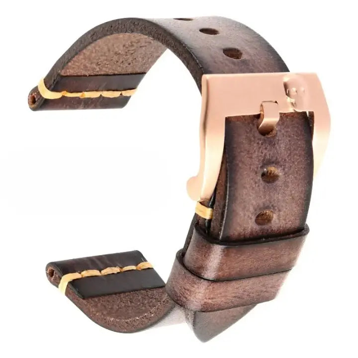 Vintage Italian Cow Leather Band For Samsung Galaxy Watch Pinnacle Luxuries