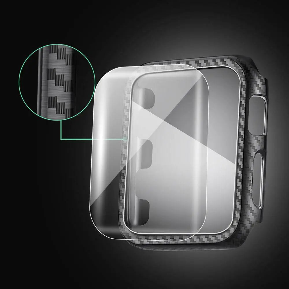 Carbon Fiber Kryptonite Spartan Apple Watch Case Screen Protector - Pinnacle Luxuries