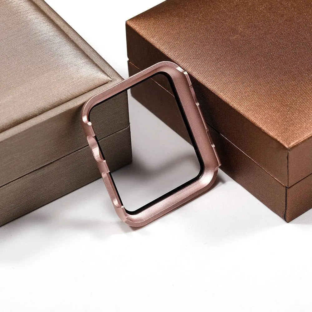 Spartan Stainless Steel Apple Watch Case Fortified Tempered Glass Screen Protector - Pinnacle Luxuries