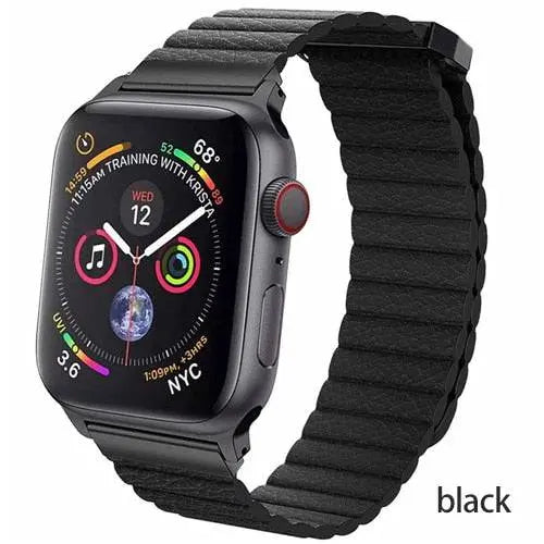 Apple Watch Genuine Leather Loop Band Magnetic Closure - Pinnacle Luxuries