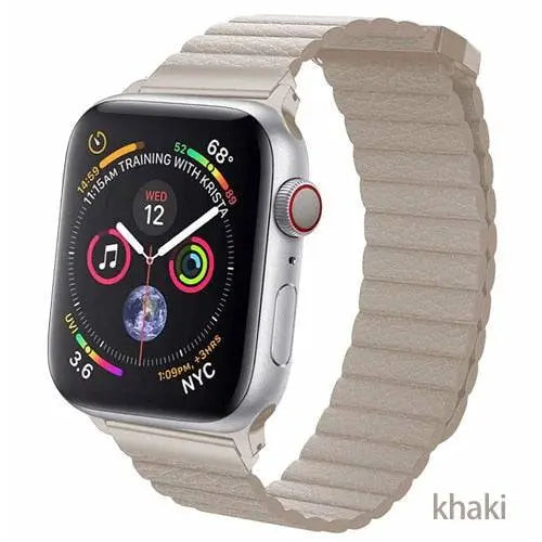Apple Watch Genuine Leather Loop Band Magnetic Closure - Pinnacle Luxuries