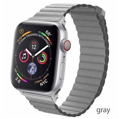 Apple Watch Genuine Leather Loop Band Magnetic Closure - Pinnacle Luxuries