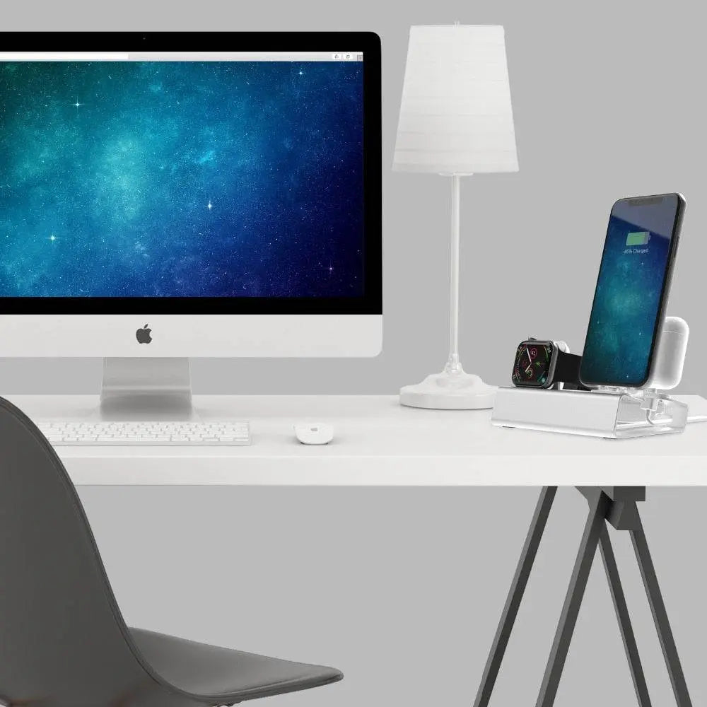 Pinnacle Apple 3 in 1 Aluminum Wireless Charging Stand Dock Station - Pinnacle Luxuries