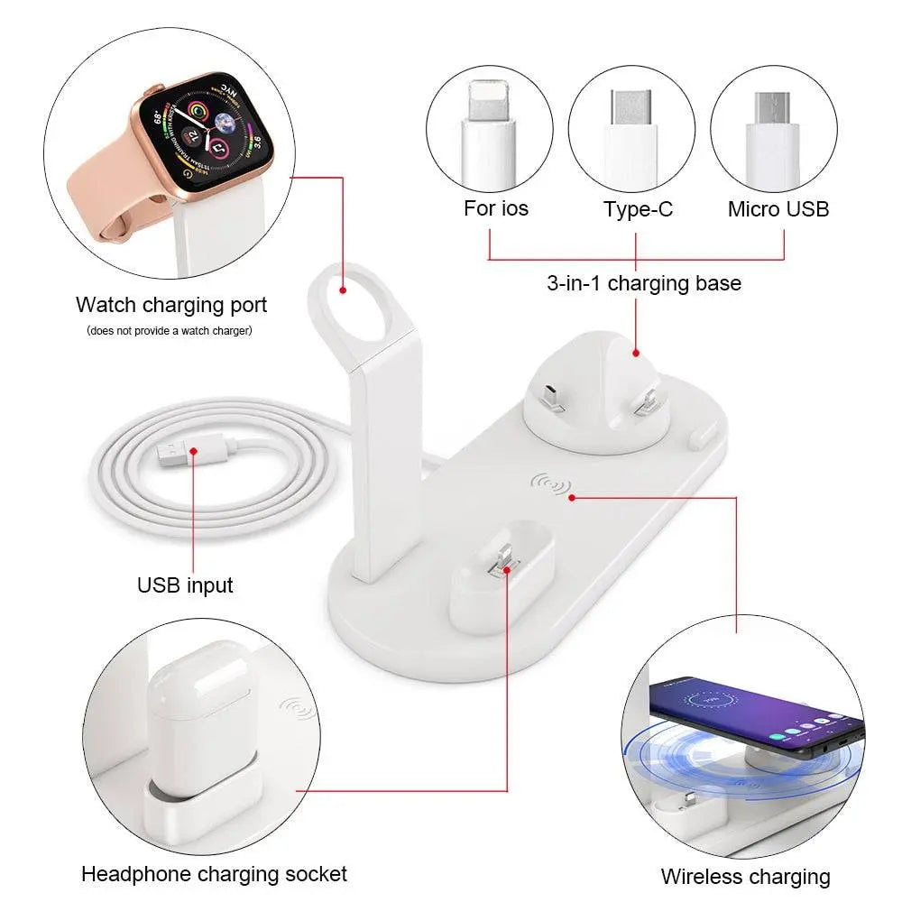 Pinnacle Premium Apple 4 In 1 Rapid Charging Stand Dock Station - Pinnacle Luxuries
