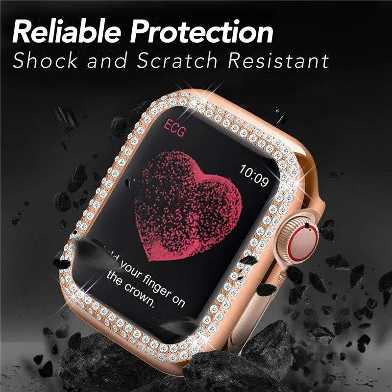 Apple Watch Diamond Pristine Stainless Steel Band With Case - Pinnacle Luxuries