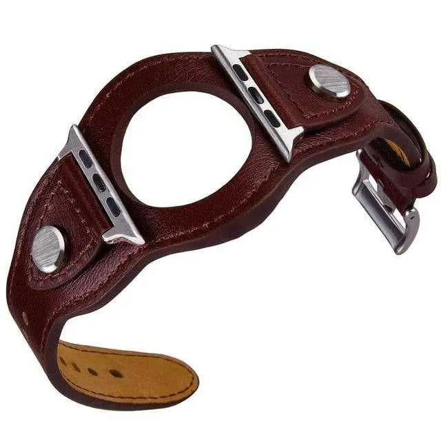Premium Custom Genuine Cowhide Leather Apple Watch Band - Pinnacle Luxuries