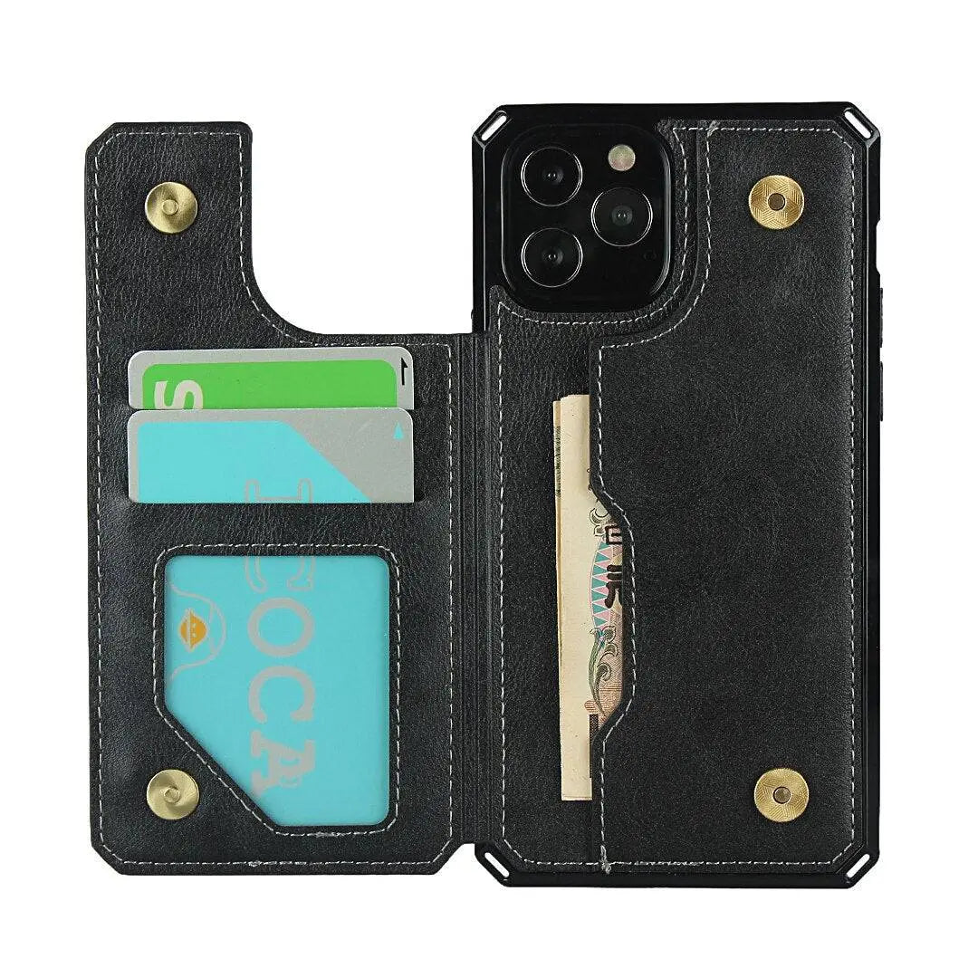 Luxury Premium Leather Cover For iPhone 11 12 Mini Pro Pro Max - Pinnacle Luxuries