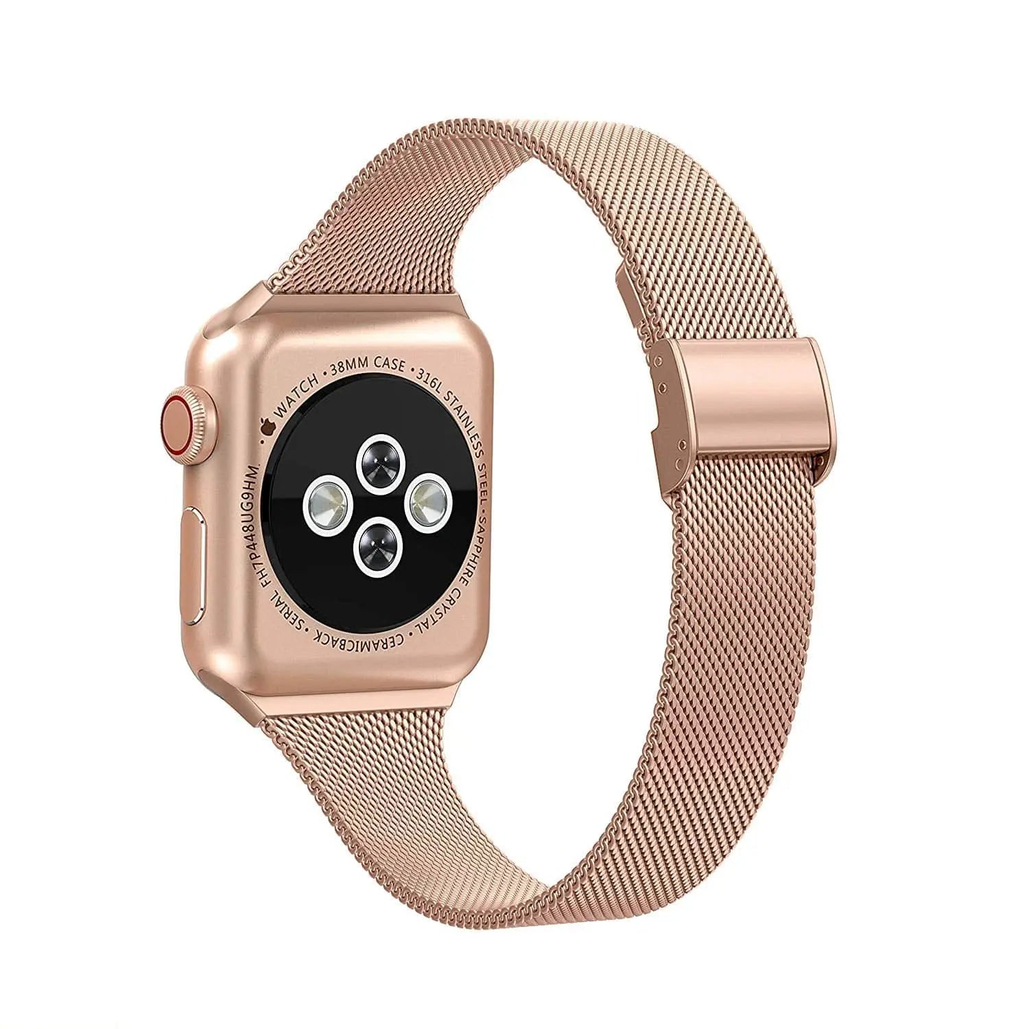 Premium Thin Stainless Steel Mesh Band For Apple Watch Series 7 41mm 45mm - Pinnacle Luxuries